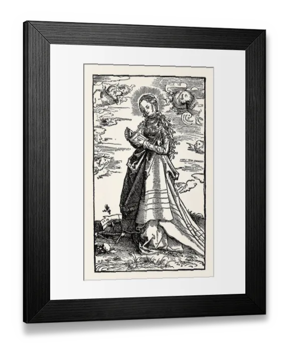 Framed Print : Saint Catherine of Alexandria, Lucas Cranach the Elder Framed Print : Saint Catherine of Alexandria, Lucas Cranach the Elder