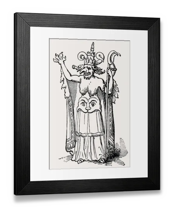 Framed Print : Satirical print about Pope Alexander VI