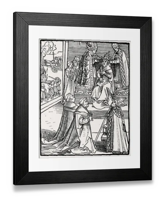 Framed Print : Passional Christi und Antichristi by Lucas Cranach the Elder Framed Print : Passional Christi und Antichristi by Lucas Cranach the Elder