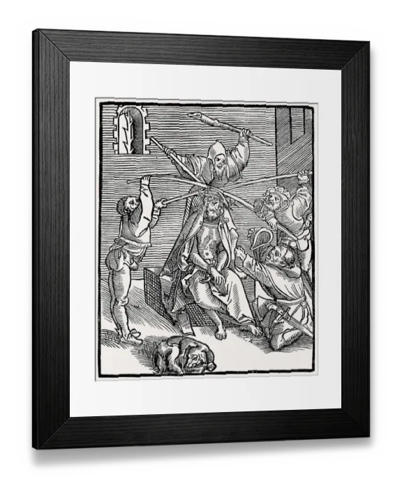 Framed Print : Passional Christi und Antichristi by Lucas Cranach the Elder Framed Print : Passional Christi und Antichristi by Lucas Cranach the Elder