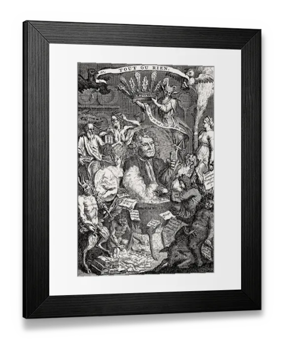 Framed Print : Authentic portrait of the Very Famous Mister Quinquenpoix Framed Print : Authentic portrait of the Very Famous Mister Quinquenpoix