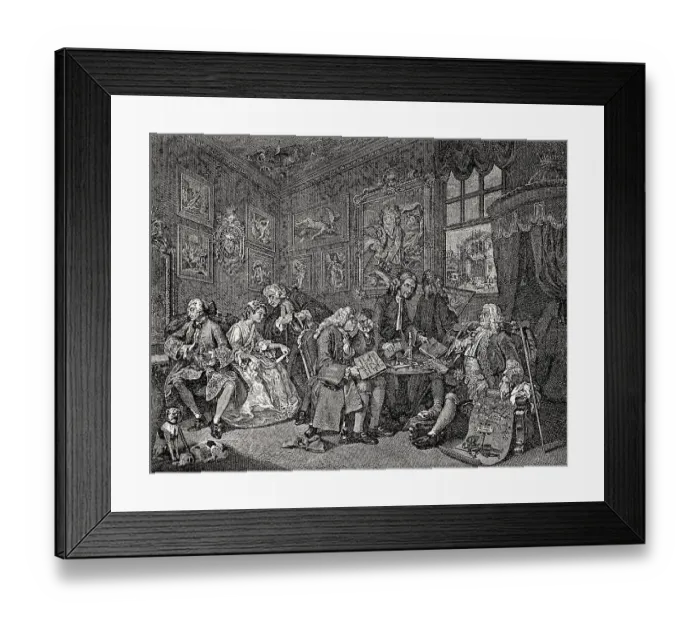 Framed Print : The Marriage Settlement, Marriage A-la-Mode