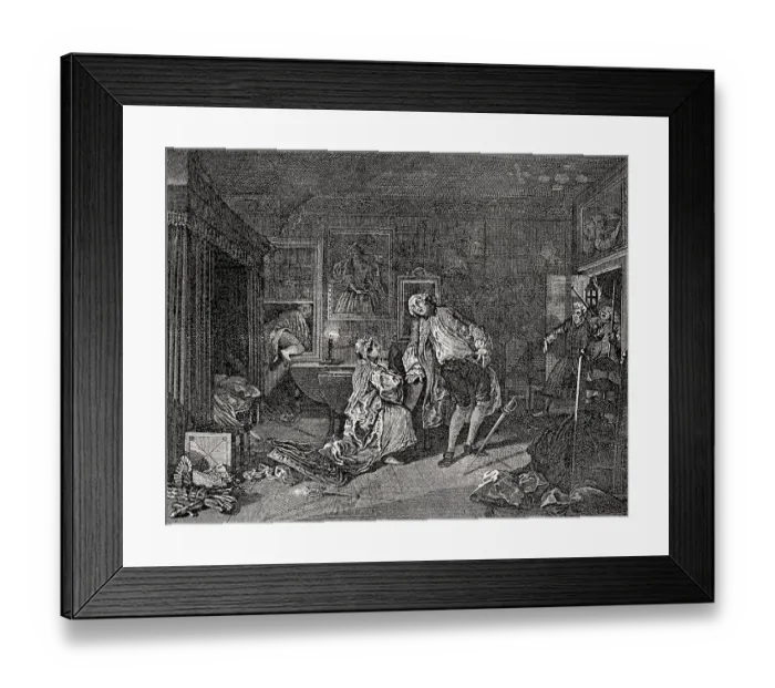 Framed Print : The Lady's Death, Marriage A-la-Mode Framed Print : The Lady's Death, Marriage A-la-Mode