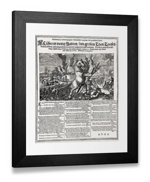 Framed Print : Leaflet, Thirty Years War