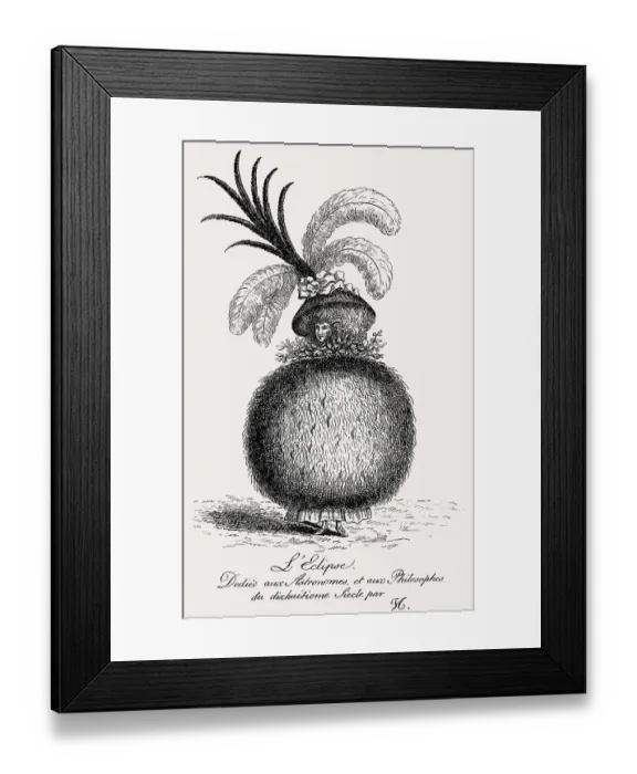 Framed Print : Fashion, caricature, 1787