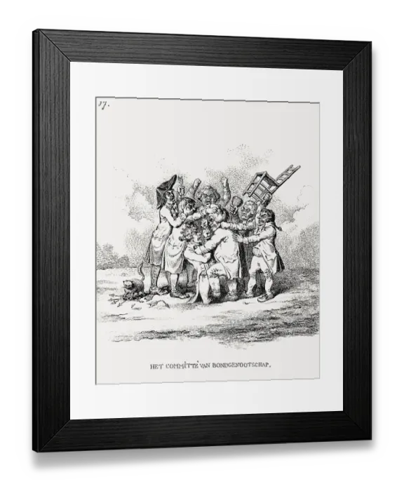 Framed Print : Caricature on the Batavian Republic, 1803 Framed Print : Caricature on the Batavian Republic, 1803