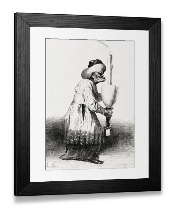 Framed Print : Caricature on Marshal Soult by Honore-Victorin Daumier Framed Print : Caricature on Marshal Soult by Honore-Victorin Daumier