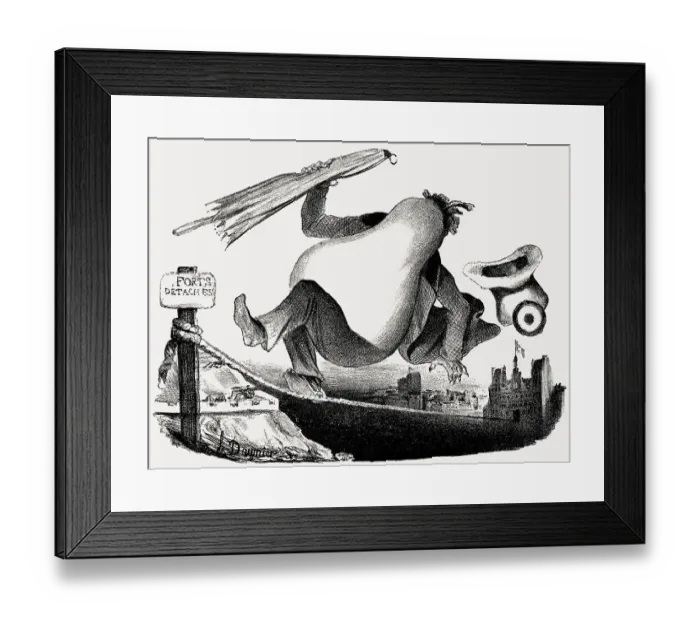 Framed Print : Caricature on Louis Philippe I