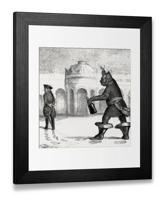 Framed Print : Caricature showing Frederick William IV