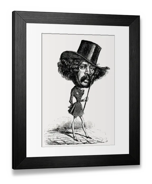 Framed Print : Paul Gavarni, Sulpice Guillaume Chevalier