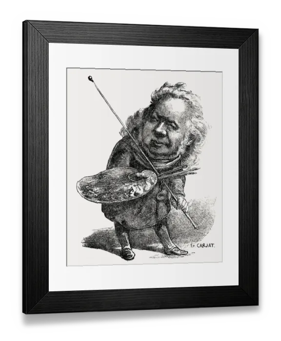 Framed Print : Honore-Victorin Daumier, French caricaturist