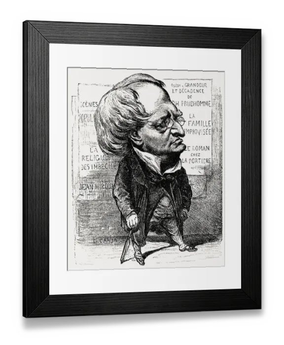 Framed Print : Henry-Bonaventure Monnier, 1799-1877 Framed Print : Henry-Bonaventure Monnier, 1799-1877