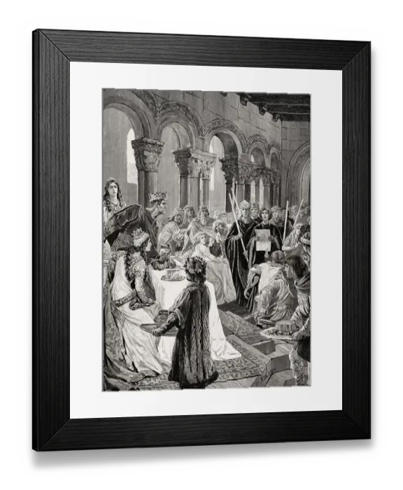 Framed Print : Charles the Bald, Karl II. 823-877and Louis the German Framed Print : Charles the Bald, Karl II. 823-877and Louis the German