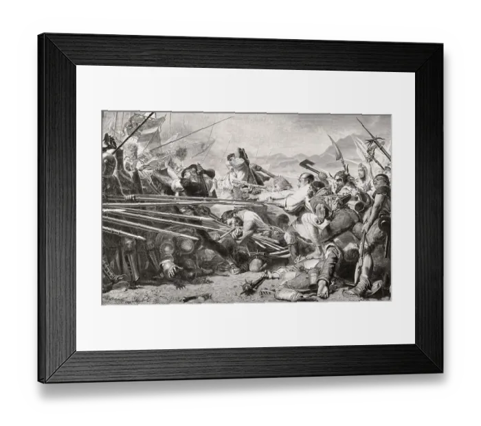 Framed Print : Death of Arnold von Winkelried Framed Print : Death of Arnold von Winkelried