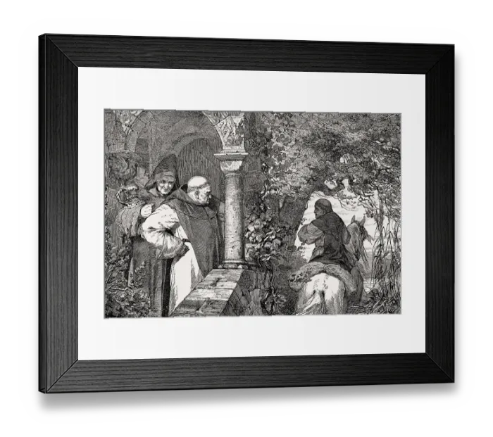 Framed Print : The Abbey of Reichenau, Eberhard von Brandis