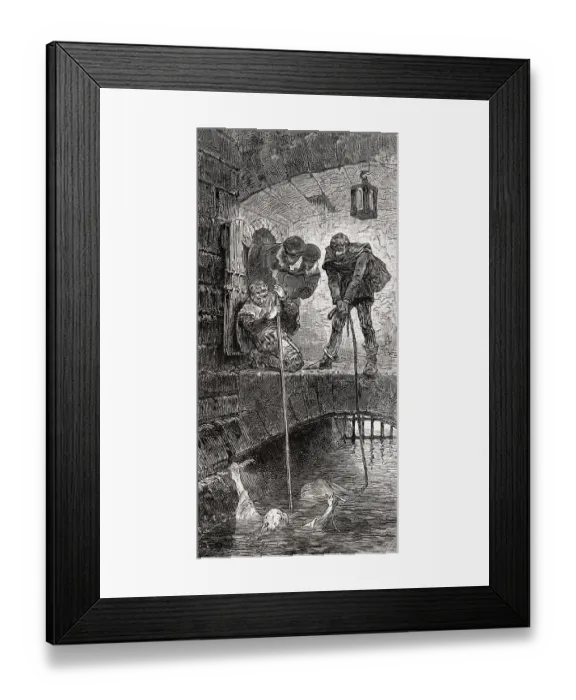 Framed Print : Witch trial, Water test Framed Print : Witch trial, Water test