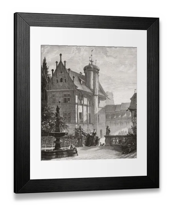 Framed Print : The Tucher building, Nuremberg