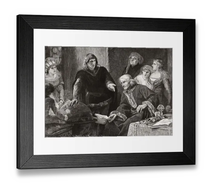 Framed Print : Martin von Behaim, German astronomer Framed Print : Martin von Behaim, German astronomer