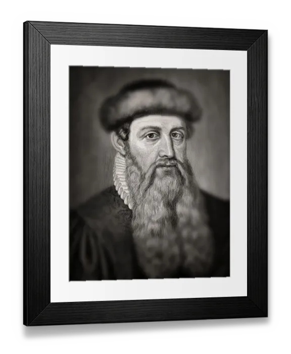 Framed Print : Johannes Gensfleisch zur Laden zum Gutenberg