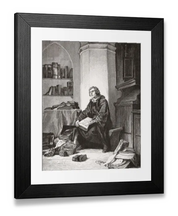 Framed Print : Martin Luther, theologian and reformer Framed Print : Martin Luther, theologian and reformer