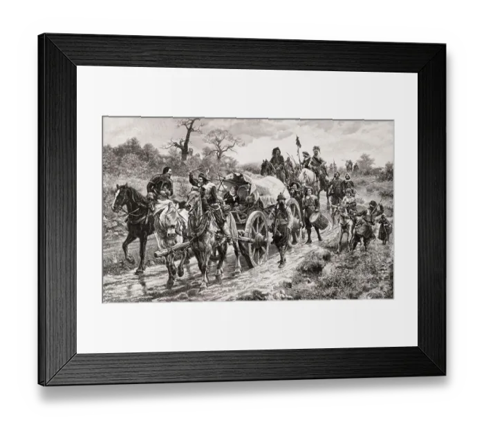 Framed Print : Troops of Peter Ernst II. von Mansfeld Peter Ernst