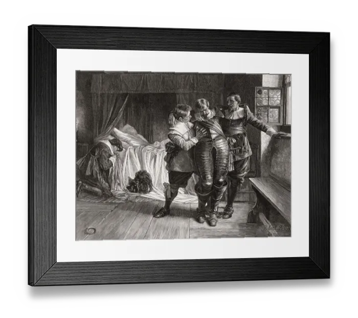 Framed Print : Death of Count Ernst von Mansfeld Framed Print : Death of Count Ernst von Mansfeld
