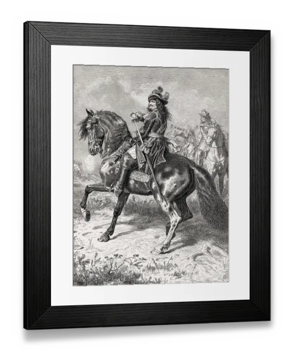 Framed Print : Frederick William, the Great Elector and Feldmarschall Georg von Derfflinger