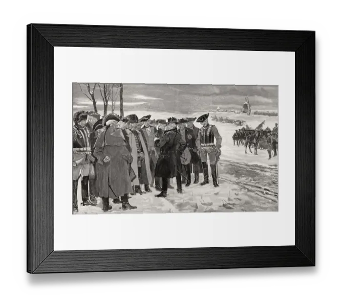 Framed Print : Frederick II, battle of Leuthen