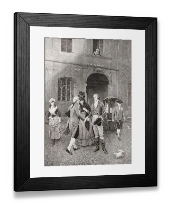 Framed Print : Friedrich Schiller at Stuttgart