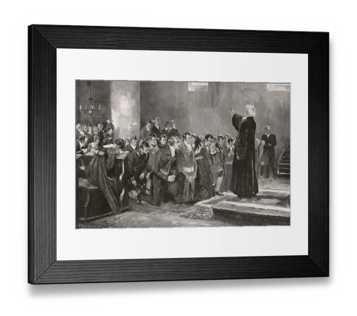 Framed Print : Consecration of Luetzow's volunteer corps in Rogau Framed Print : Consecration of Luetzow's volunteer corps in Rogau