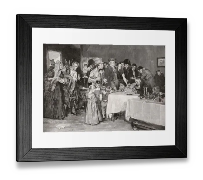 Framed Print : Gold gab ich fuer Eisen, war economy by the civilian population