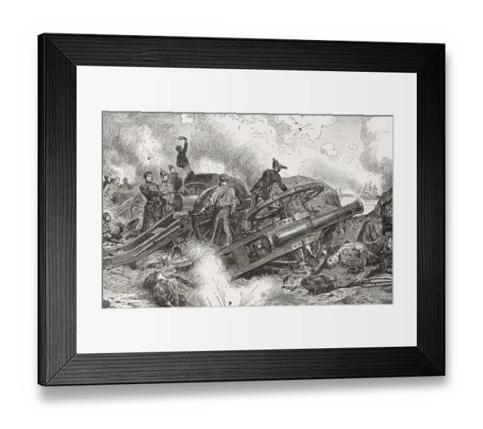 Framed Print : Battle of Eckernfoerde, a Danish naval assault on Schleswig Framed Print : Battle of Eckernfoerde, a Danish naval assault on Schleswig