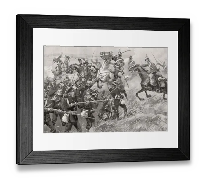 Framed Print : The Hanoverian Army at the Battle of Langensalza on 27 June 1866 Framed Print : The Hanoverian Army at the Battle of Langensalza on 27 June 1866