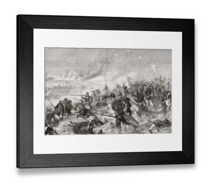 Framed Print : The Battle of Mars-La-Tour on 16 August 1870 Framed Print : The Battle of Mars-La-Tour on 16 August 1870