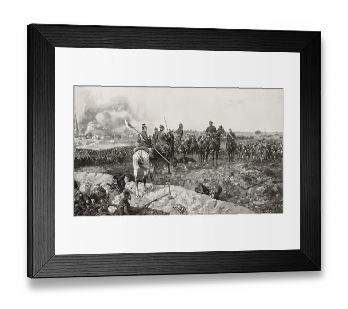 Framed Print : Graf von Moltke before the Battle of Mars-La-Tour on 16 August 1870