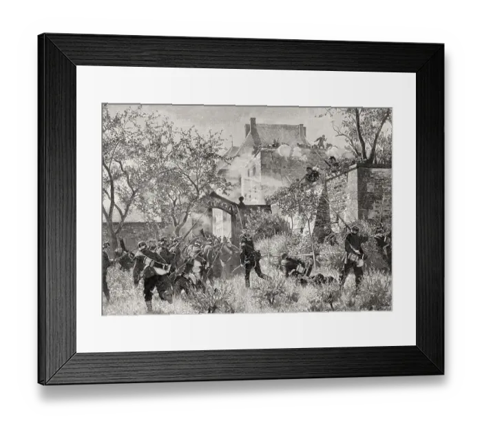 Framed Print : Storming of the Geissburg on 4 August 1870