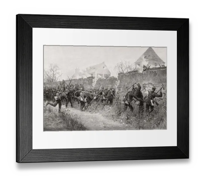 Framed Print : The Battle of Le Bourget, siege of Paris Framed Print : The Battle of Le Bourget, siege of Paris