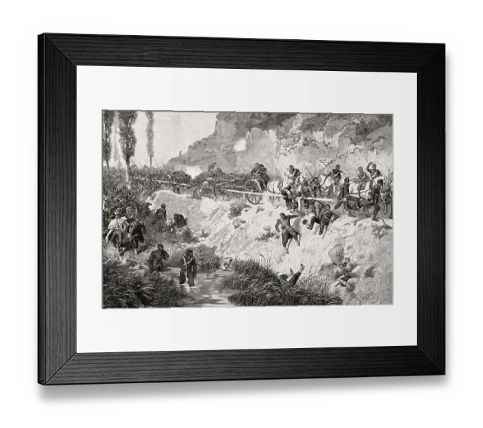 Framed Print : The Battle of Gravelotte on 18 August 1870