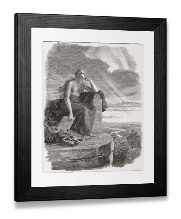 Framed Print : Veleda, Priestess and prophet of the Germanic tribe of the Bructeri Framed Print : Veleda, Priestess and prophet of the Germanic tribe of the Bructeri