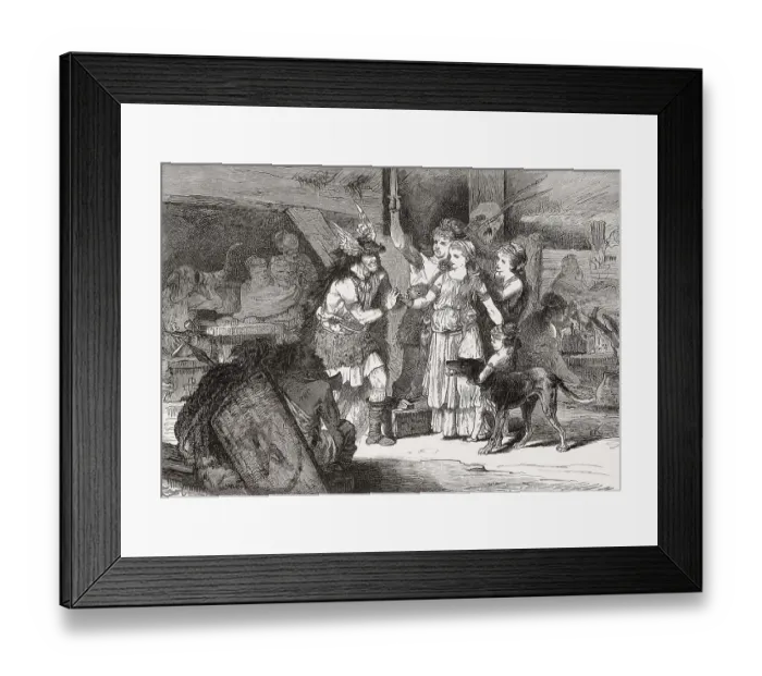 Framed Print : Wedding, early middle ages