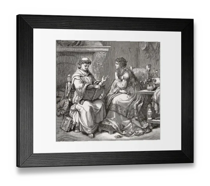 Framed Print : Burchard III and his second wife Hedwig Framed Print : Burchard III and his second wife Hedwig