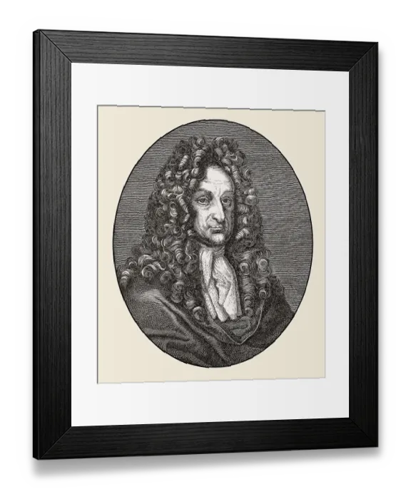 Framed Print : Gottfried Wilhelm Leibnitz, 1646