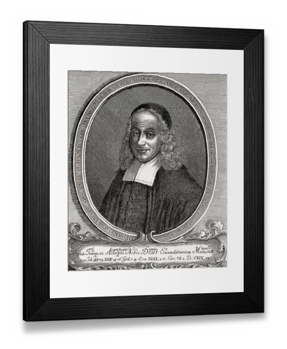 Framed Print : Philip Jacob Spener, 1685, 1705