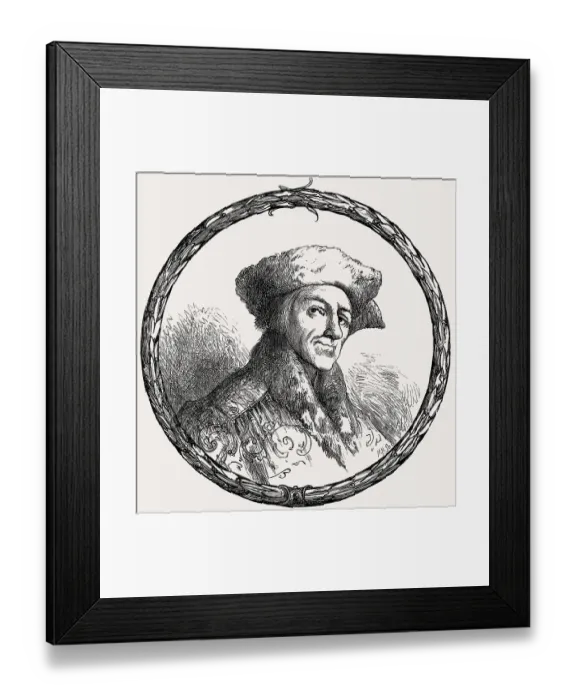 Framed Print : Johann Fischart, 1550-1591, German poet and writer Framed Print : Johann Fischart, 1550-1591, German poet and writer