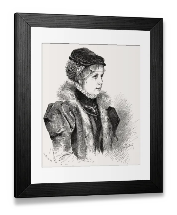 Framed Print : Women's fashion, 16th century Framed Print : Women's fashion, 16th century