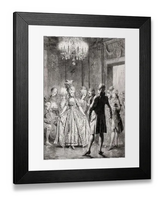 Framed Print : Minuet, 18th century Framed Print : Minuet, 18th century