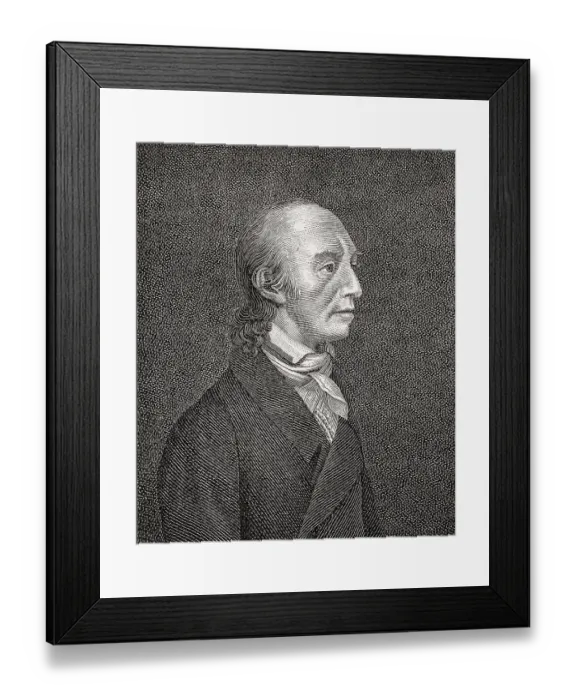 Framed Print : Johann Heinrich Voss, 1751, 1826