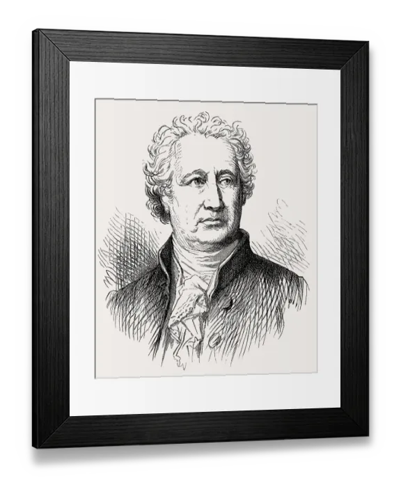 Framed Print : Johann Wolfgang von Goethe