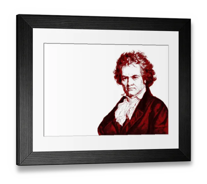 Framed Print : Ludwig van Beethoven, 1770 -1827, German composer Framed Print : Ludwig van Beethoven, 1770 -1827, German composer