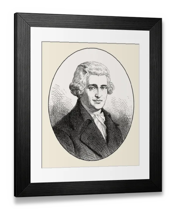 Framed Print : Franz Joseph Haydn, 1732, 1809, Austrian composer